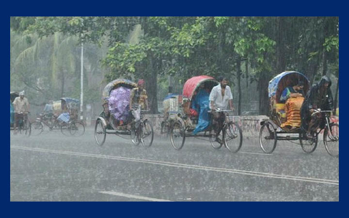 ঢাকার আকাশ মেঘলা; সকালে গুঁড়িগুঁড়ি বৃষ্টি